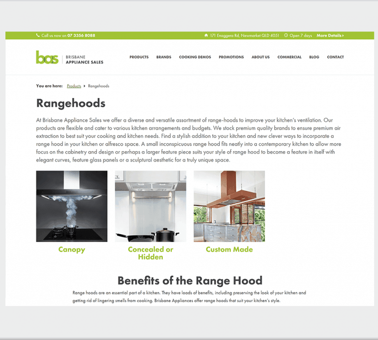 Bris Appliance Products